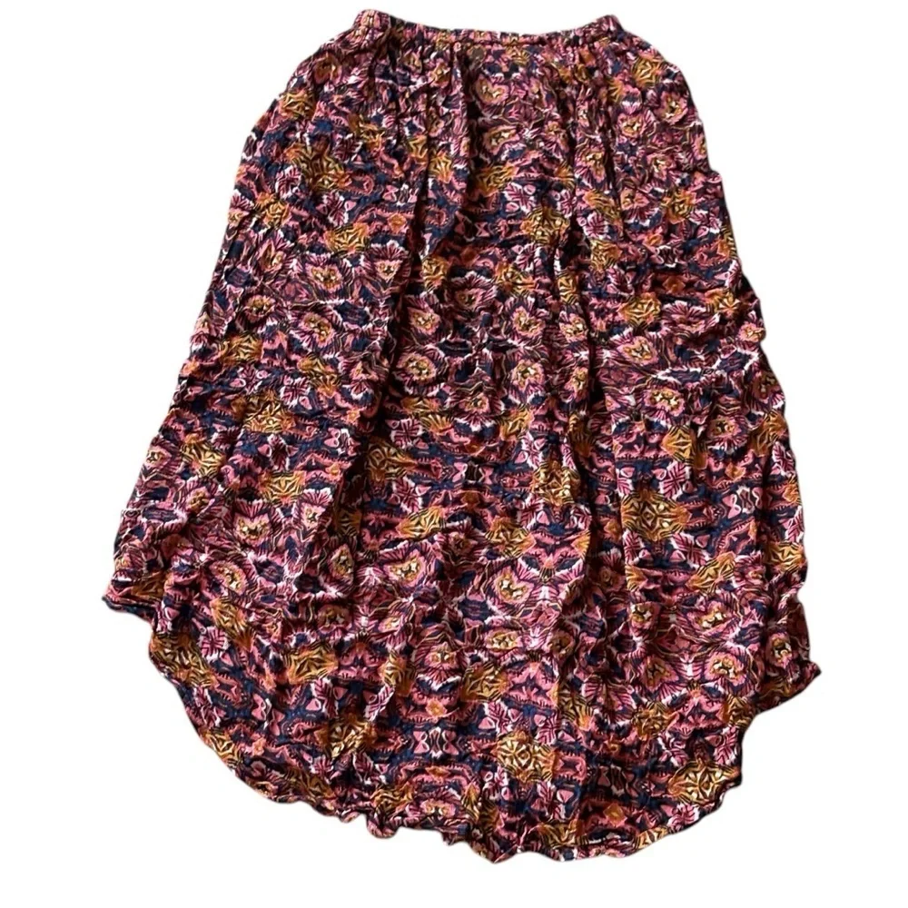 Billabong Sun Safari Skirt Boho Maxi Floral Size Small Petite